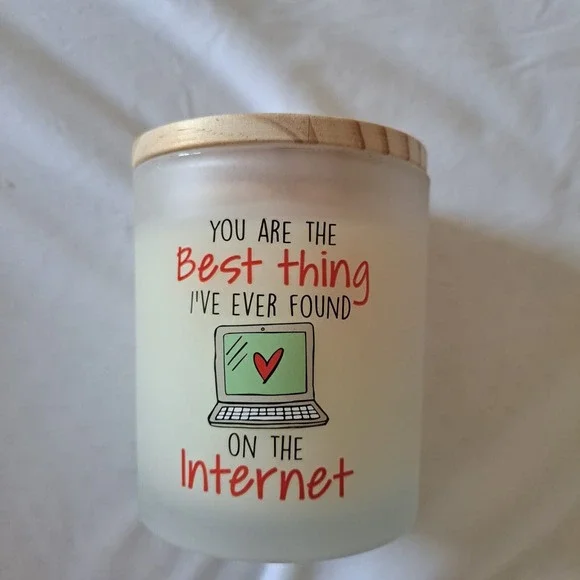 Scented Candle Natural Hand Poured - You Are The Best Thing I´ve Ever Found - Picture 1 of 5